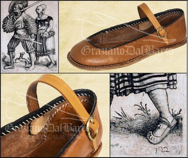 16th century Renaissance shoes model S116